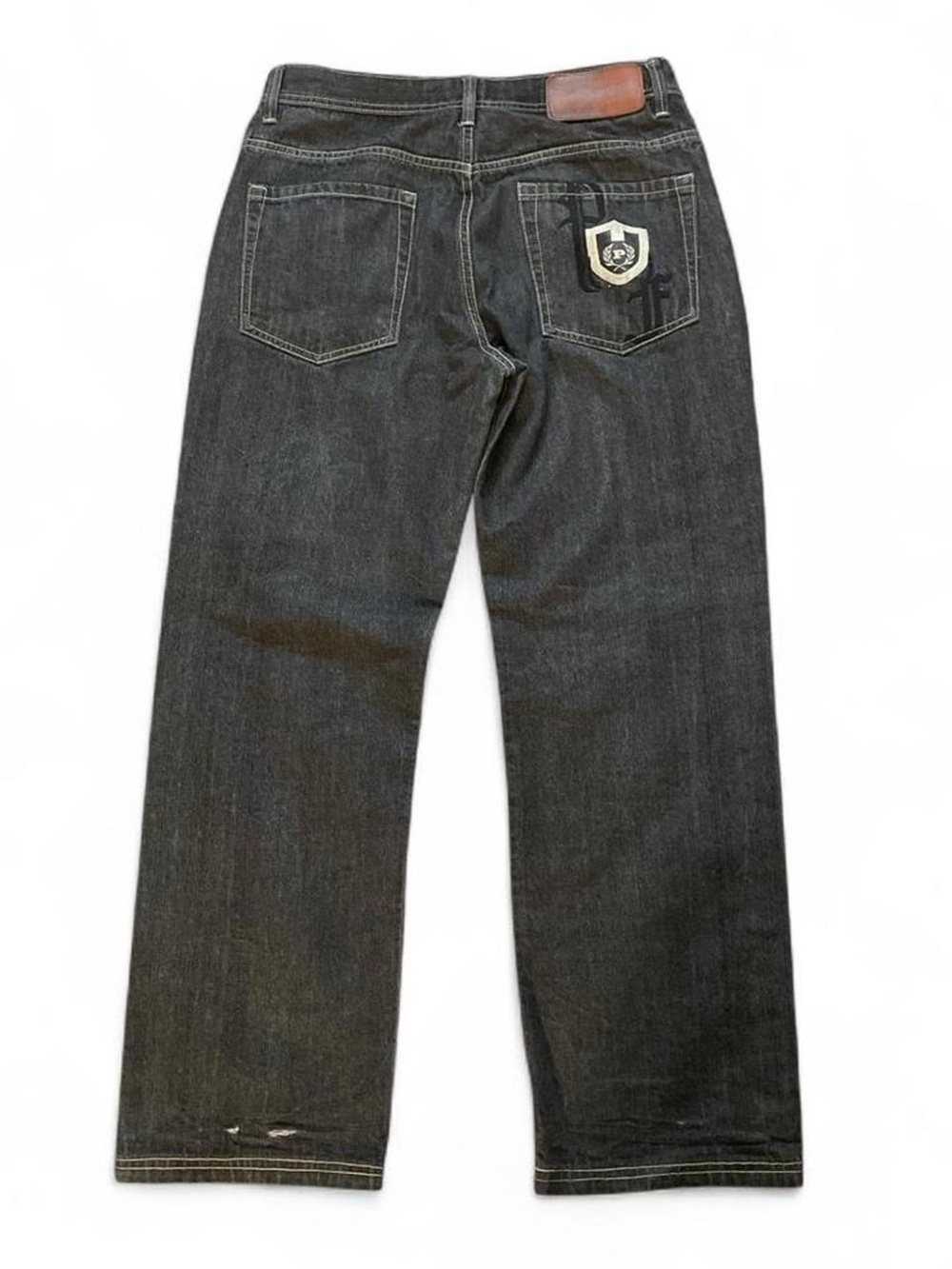 Vintage Phat Farm Y2K Baggy Embroidered Patch Denim Jeans‎